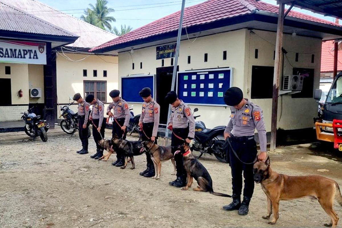 Polda Gorontalo meningkatkan kemampuan Unit Satwa K9
