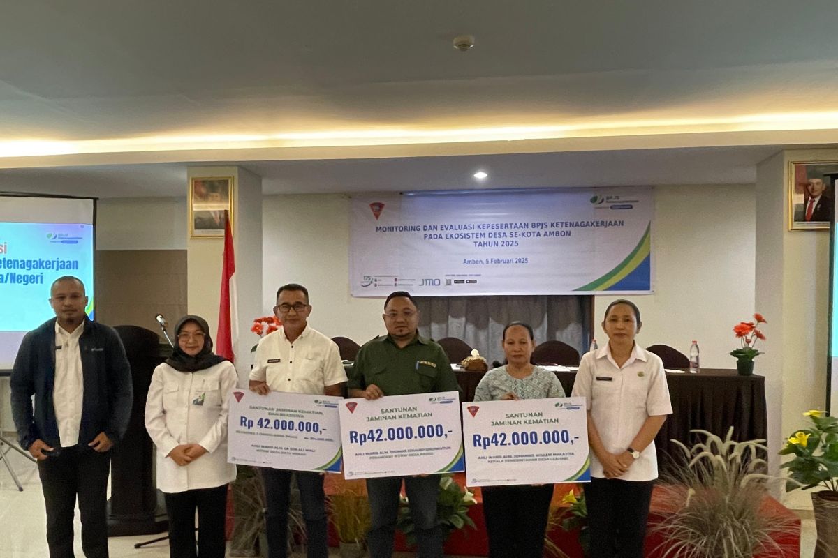 BPJAMSOSTEK Maluku evaluasi kepesertaan ekosistem desa di Kota  Ambon