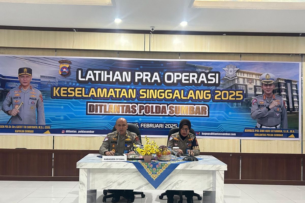 Polda Sumbar rampungkan persiapan Operasi Singgalang 2025
