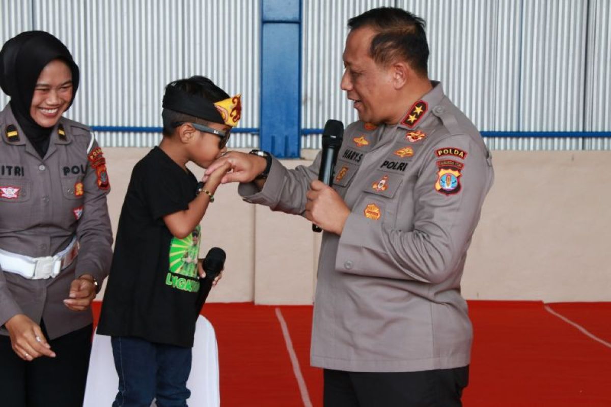 Kapolda Kaltara Gelar Family Gathering Seru Bersama 120 Anak Selumit Pantai di Tarakan