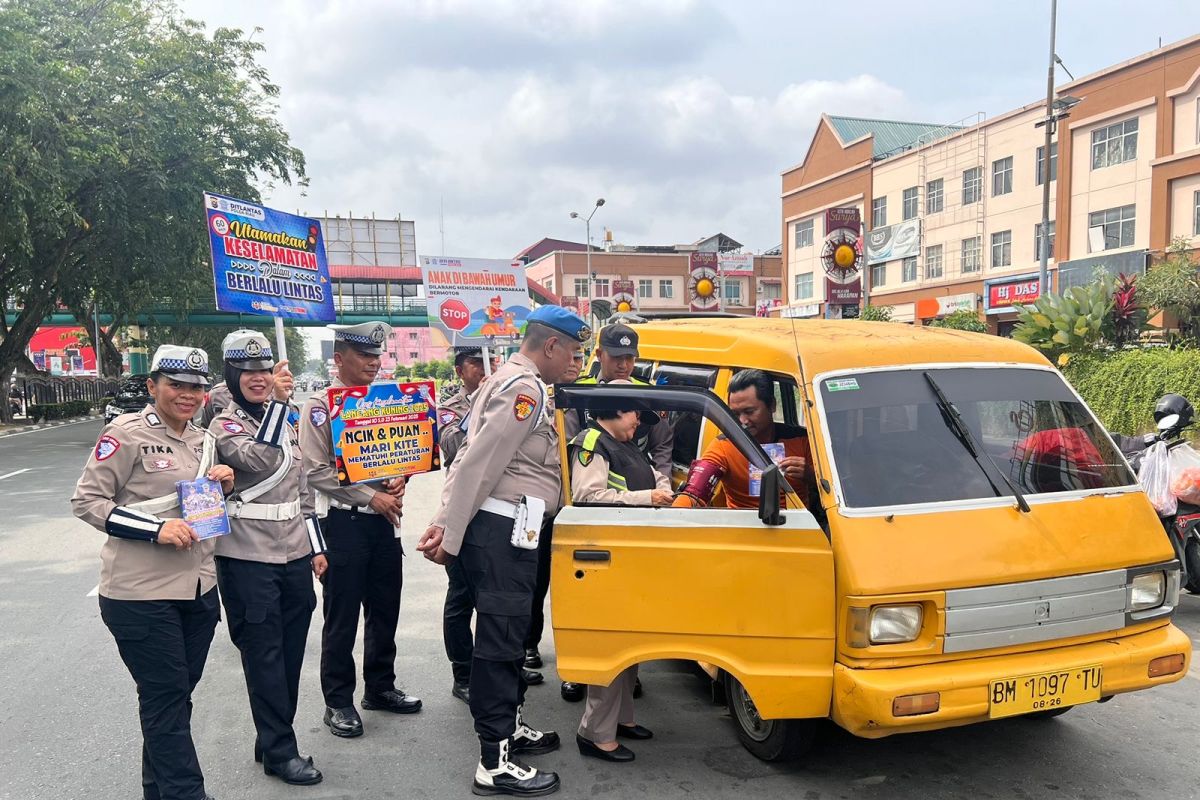 Polantas Riau gelar edukasi keselamatan berkendara