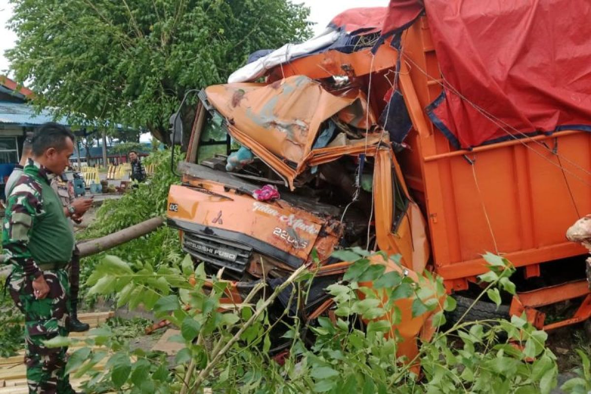 Polisi sebut kecelakaan tewaskan kernet di Bakauheni akibat rem blong