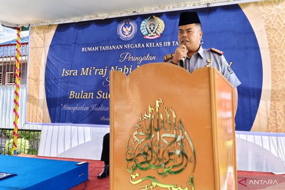 Rutan Tarutung peringati Isra Mi'raj sebagai momentum peningkatan iman