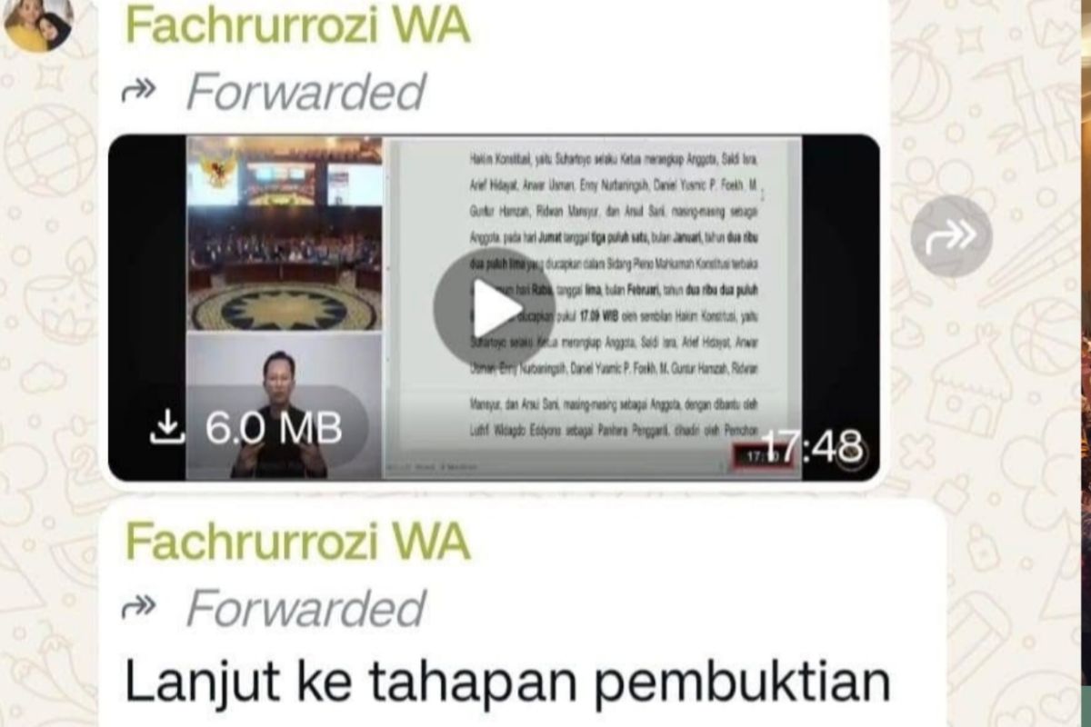 Tangkapan layar pesan Pejabat Disdikbud Siak dukung Paslon pilkada beredar