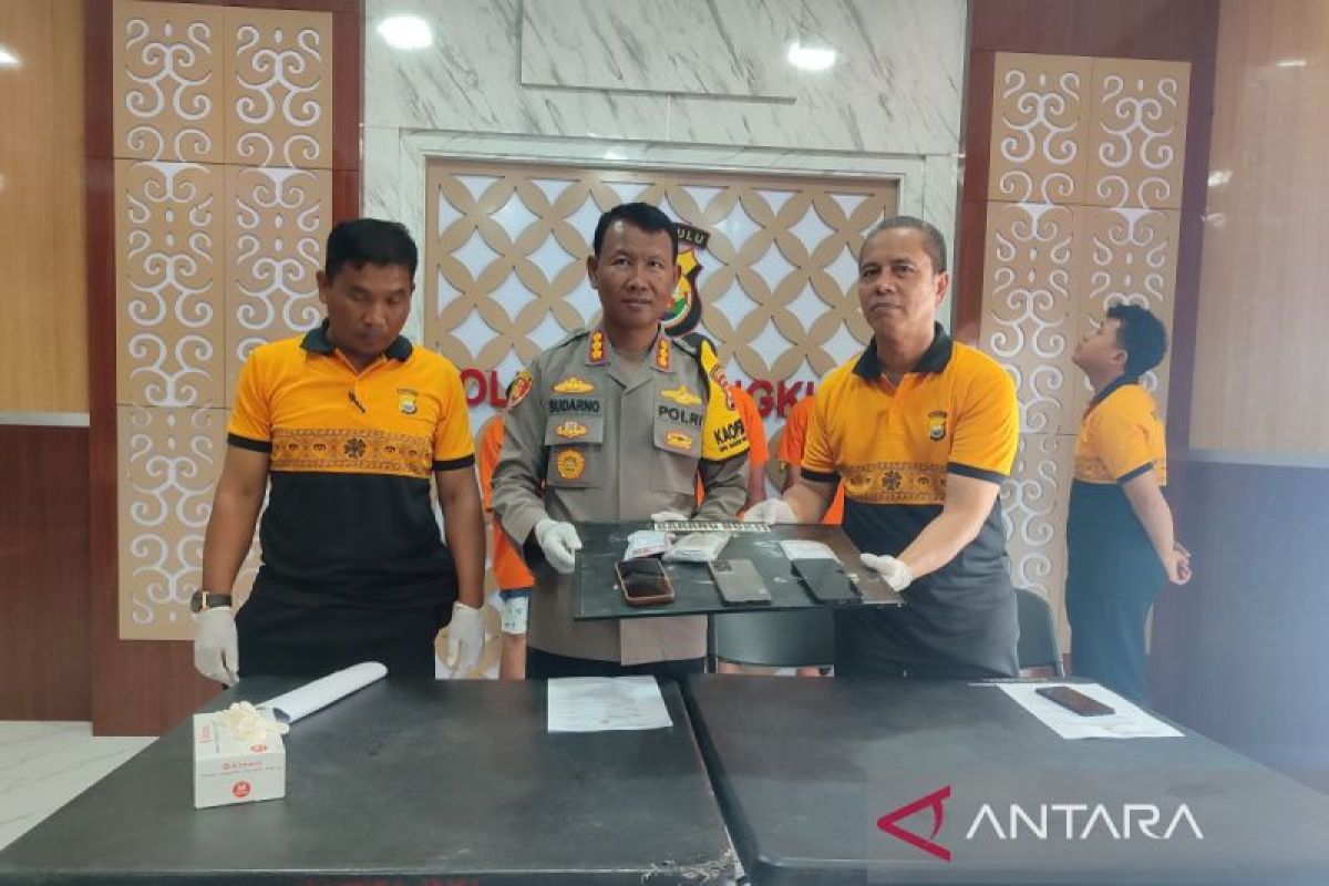 Polresta Bengkulu tangkap tiga tersangka penyalahgunaan narkoba