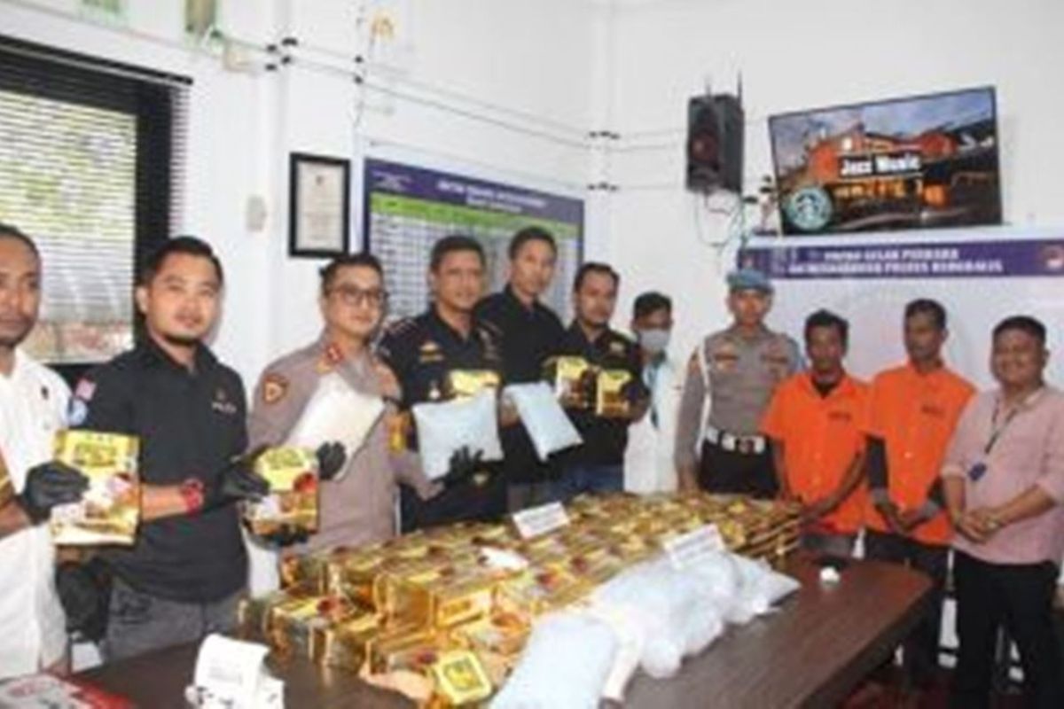 Polda Riau lanjutkan penyelidikan jaringan pengedar 90 kg sabu-sabu
