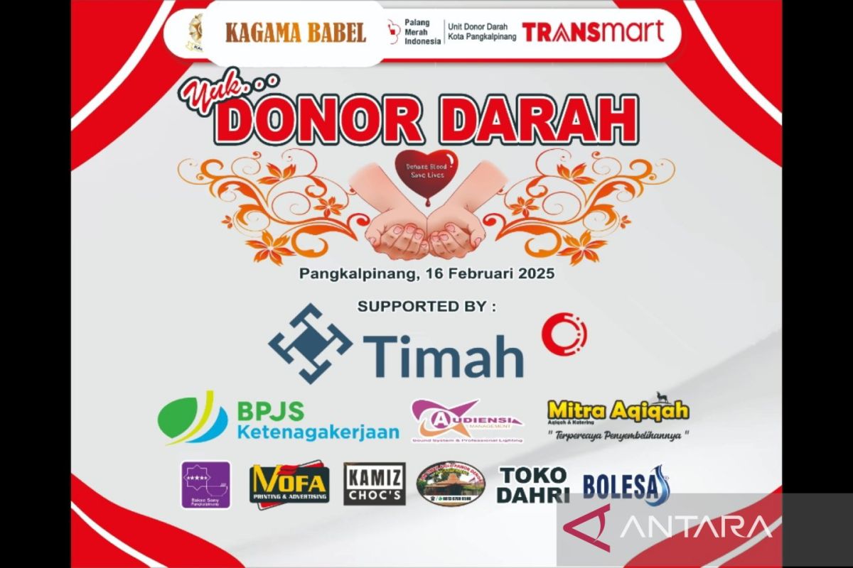 Kagama Babel-PMI gelar donor darah di Pangkalpinang