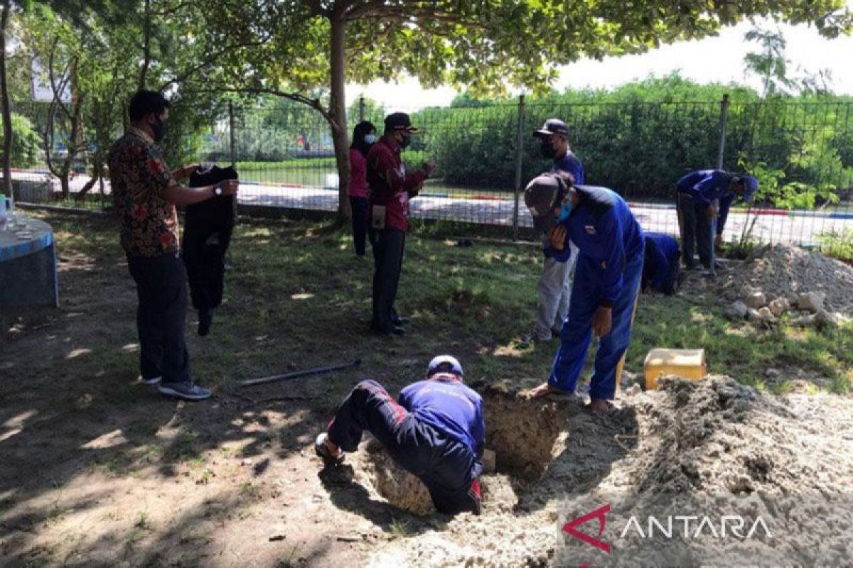 Dua sumur resapan dibangun di Pulau Untung Jawa untuk cegah banjir
