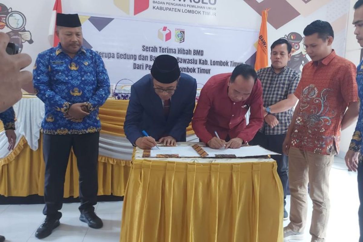 Bawaslu Lombok Timur dapat hibah aset bangunan