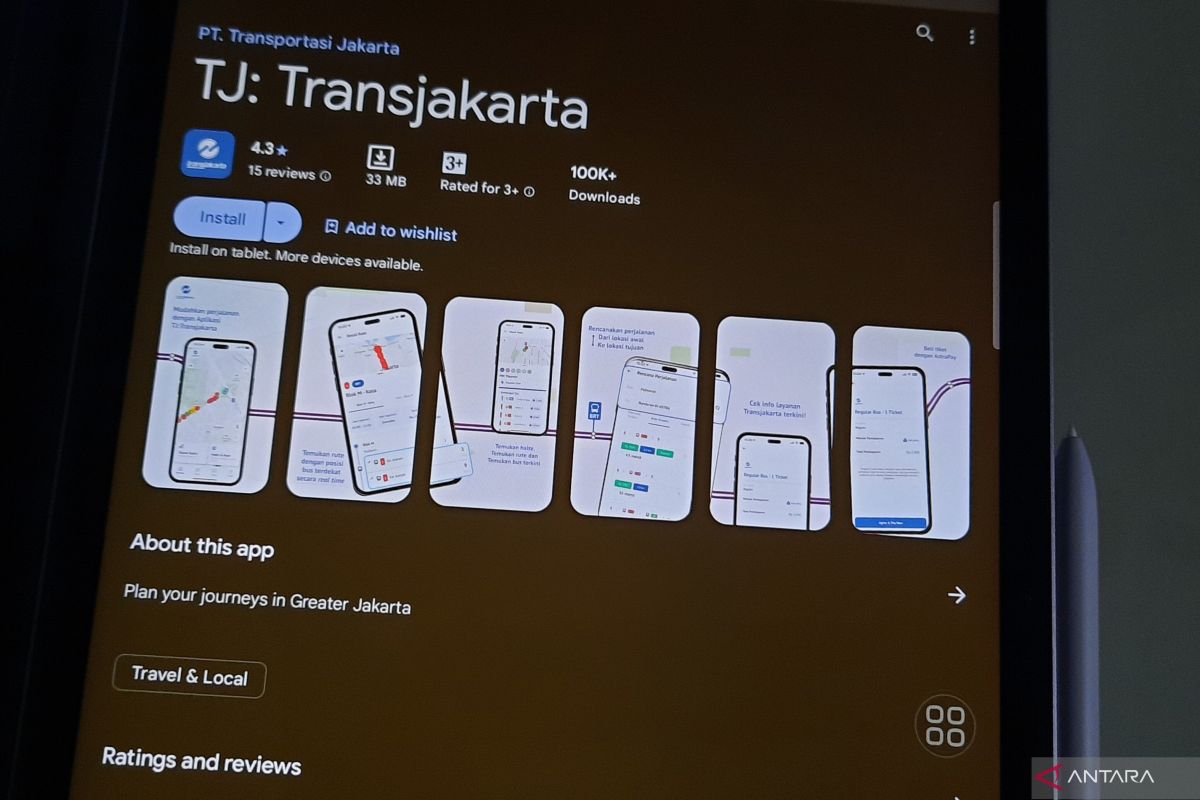 540 ribu orang manfaatkan aplikasi TJ: Transjakarta 