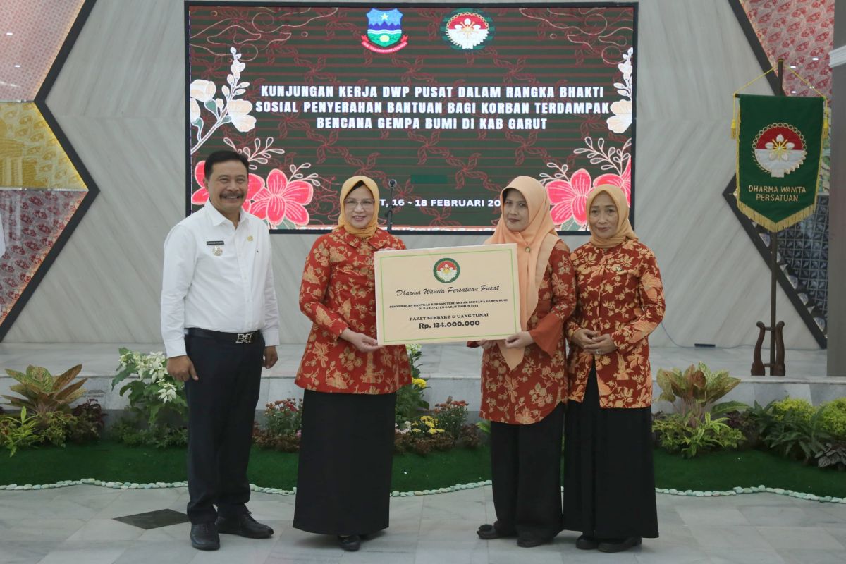 DWP salurkan bantuan untuk korban gempa bumi di Garut