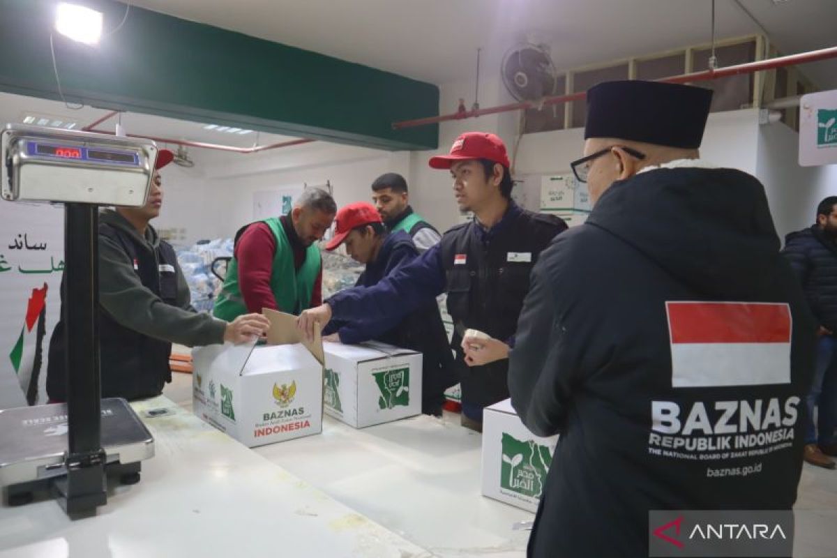 Baznas sends 52 thousand food aid packages for Palestinians: Official