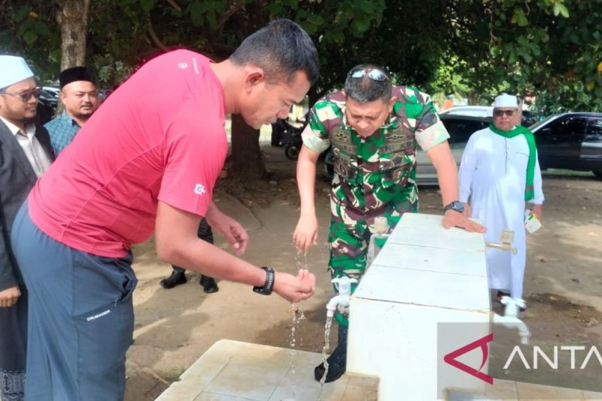 Korem Lilawangsa bangun sumur bor untuk air bersih Masjid Agung Lhokseumawe