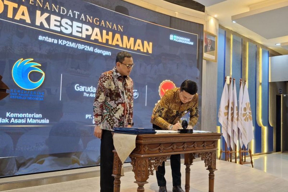 KP2MI-Garuda Indonesia sepakat tingkatkan layanan pemberangkatan PMI