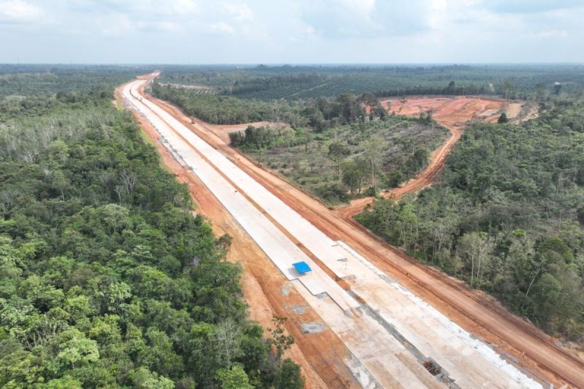 Progres tol Betung-Tempino seksi empat capai 68 persen