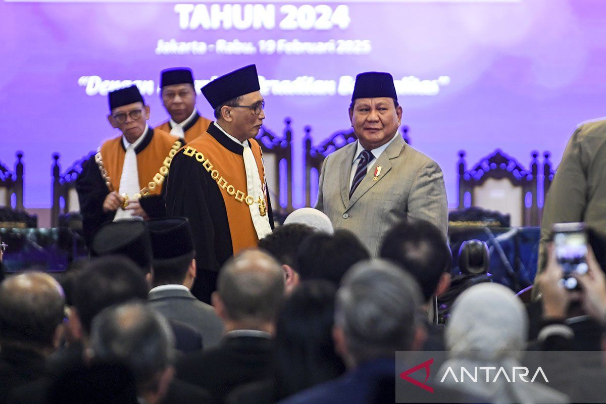 Presiden Prabowo pada sidang MA: Tegakkan keadilan tanpa pandang bulu