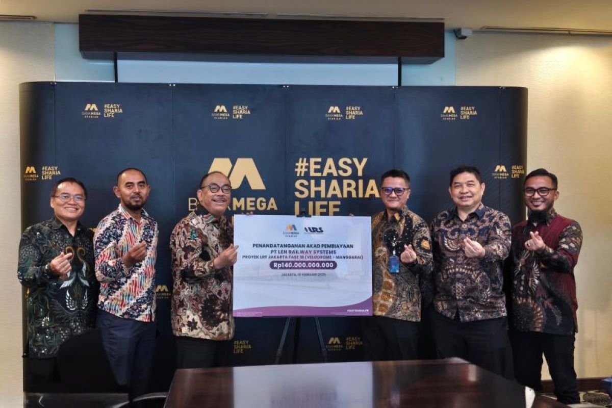 Bank Mega Syariah salurkan pembiayaan untuk proyek LRT Jakarta