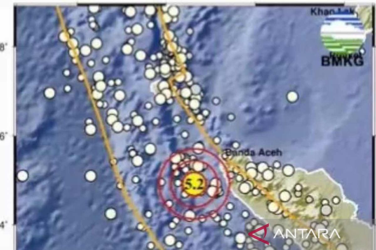 Gempa magnitudo 5,2 guncang Banda Aceh