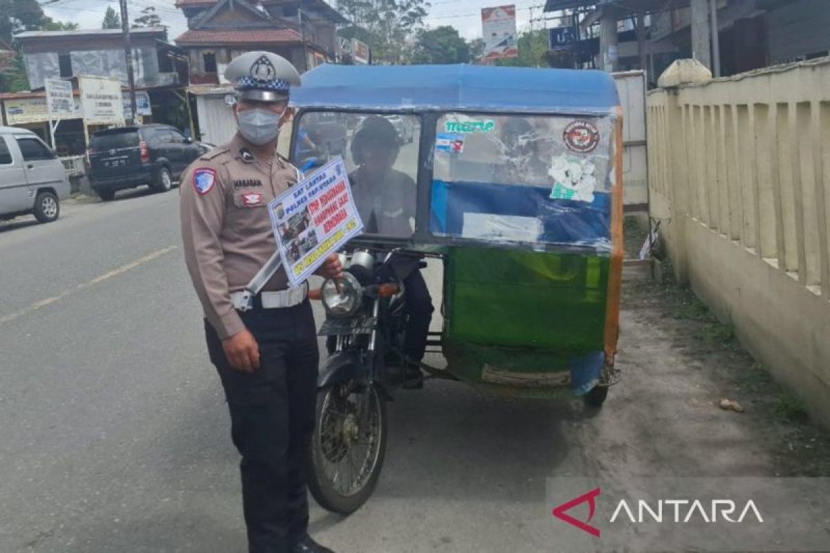 Polres Taput tindak 651 pelanggar operasi keselamatan
