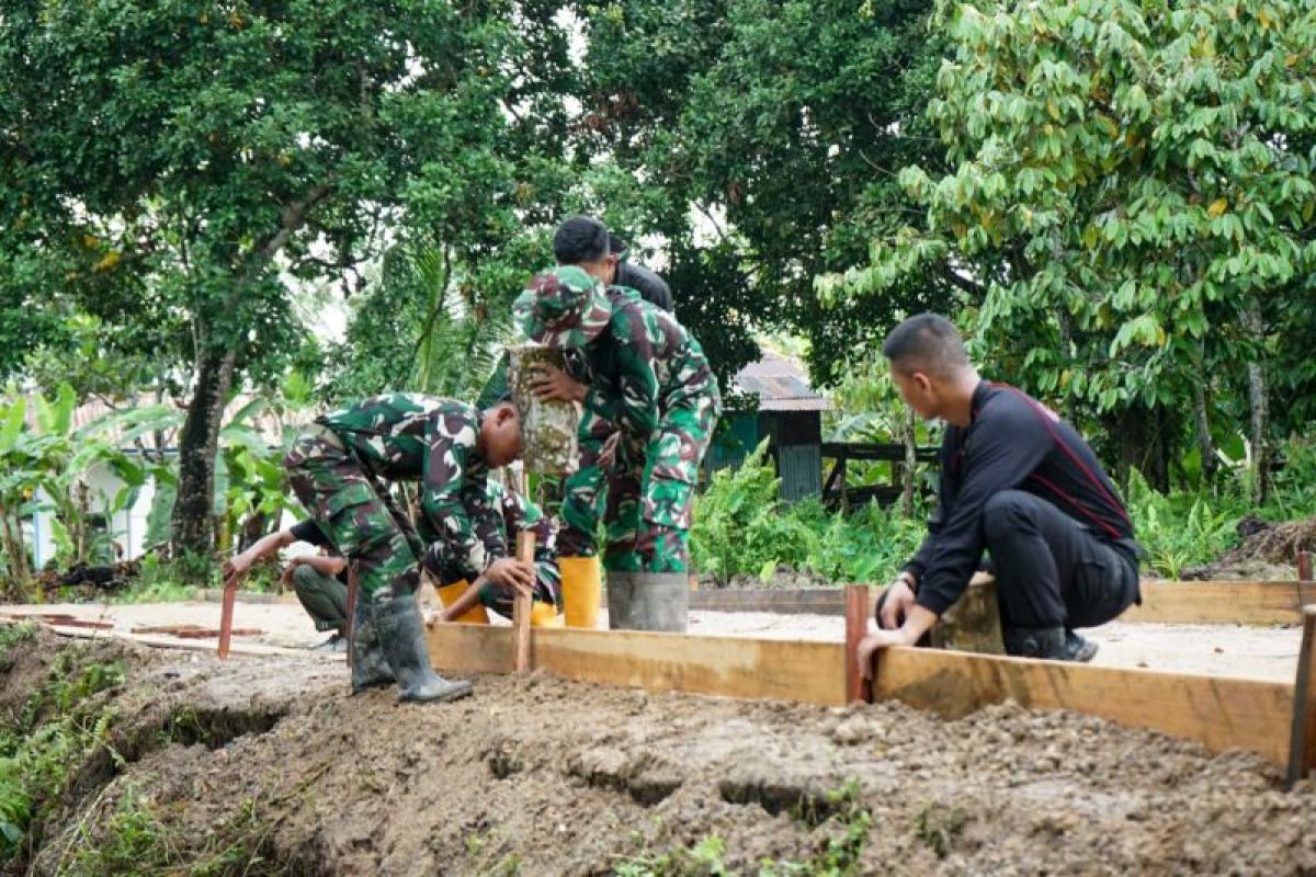 Semangat Berkobar Satgas TMMD Kodim Tarakan Demi Rakyat