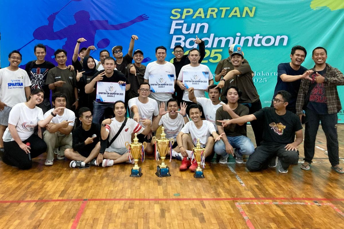 Pokja Wartawan Jaksel eratkan solidaritas lewat Spartan Fun Badminton