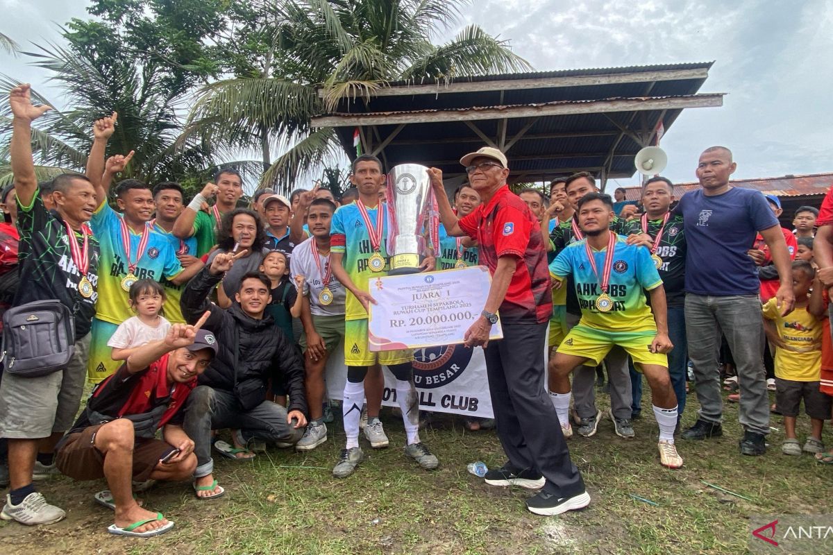Kalahkan Zed FC 1-0, AHK FC Pulau Besar juara Tempilang Ruwah Cup 2025