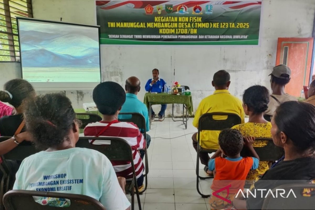 TMMD ke-123 Kodim Biak dorong ketahanan pangan warga Kbusdori
