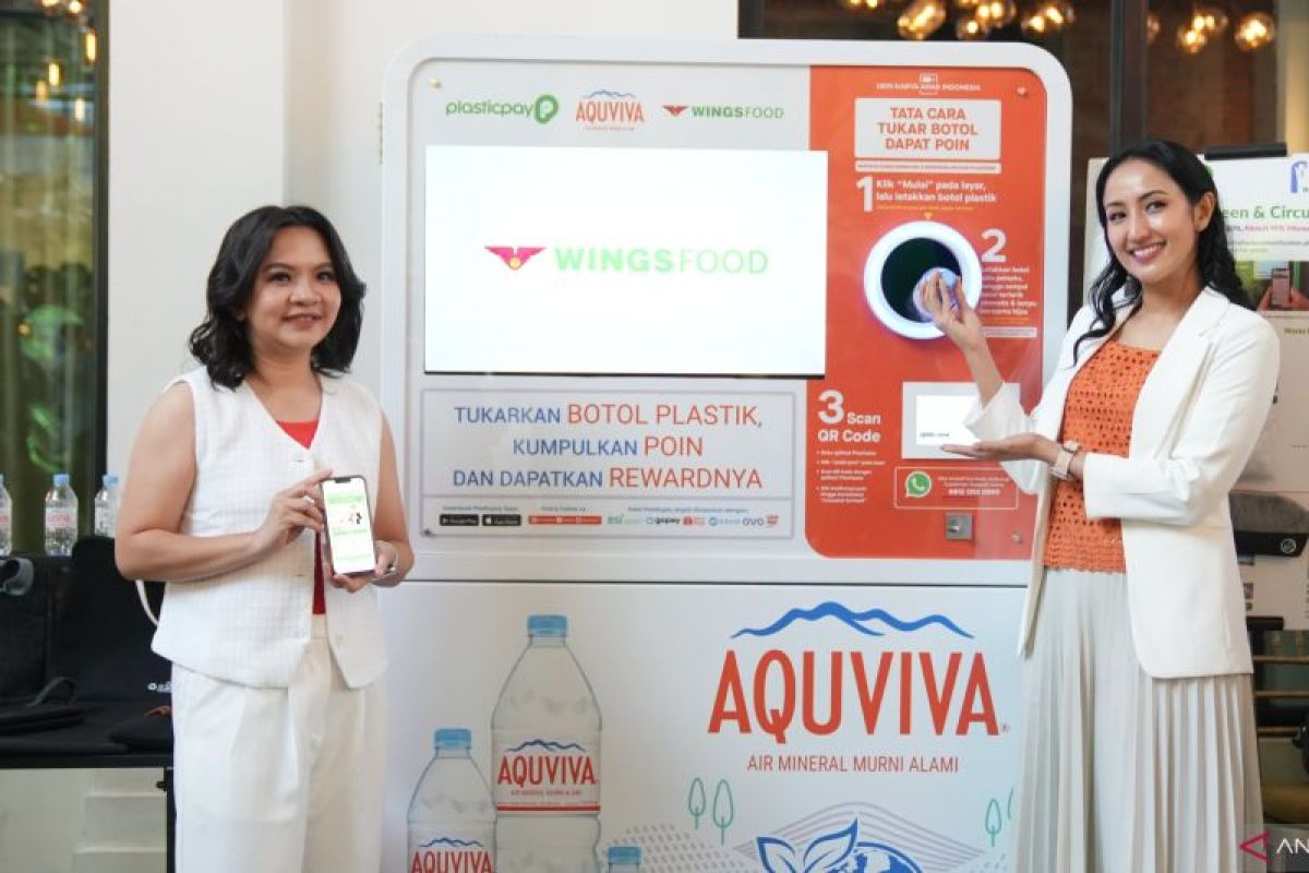 Konsumen AQUVIVA diajak kelola sampah botol gunakan RVM Plasticpay