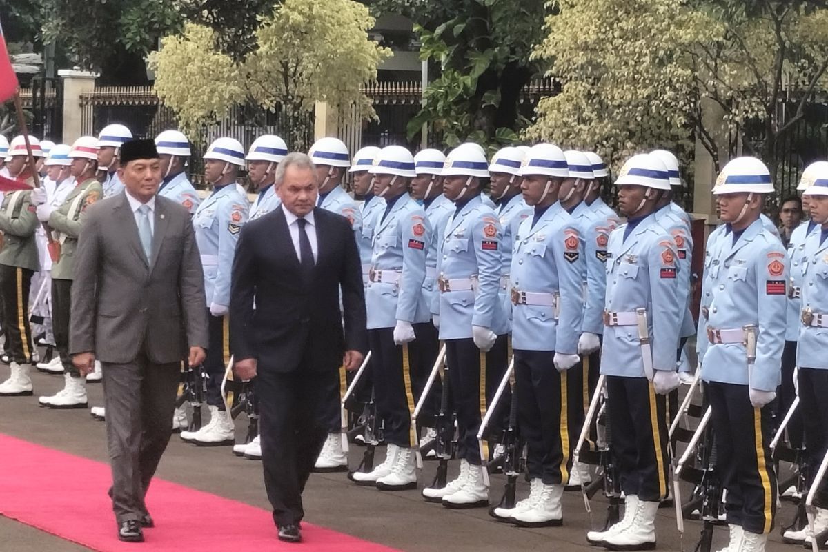 Menhan RI Sjafrie Sjamsoeddin terima kunjungan Sekretaris Dewan Keamanan Rusia