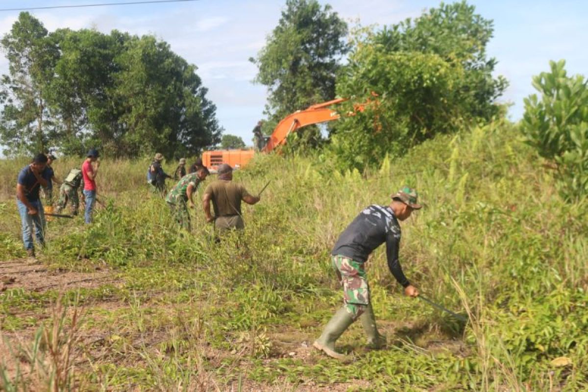 Satgas TMMD Ke 123 Tarakan Buka Lahan 2 Hektare Mendukung Hanpangan