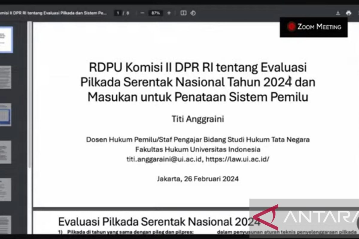 Komisi II rapat terkait evaluasi pilkada dan penataan sistem pemilu