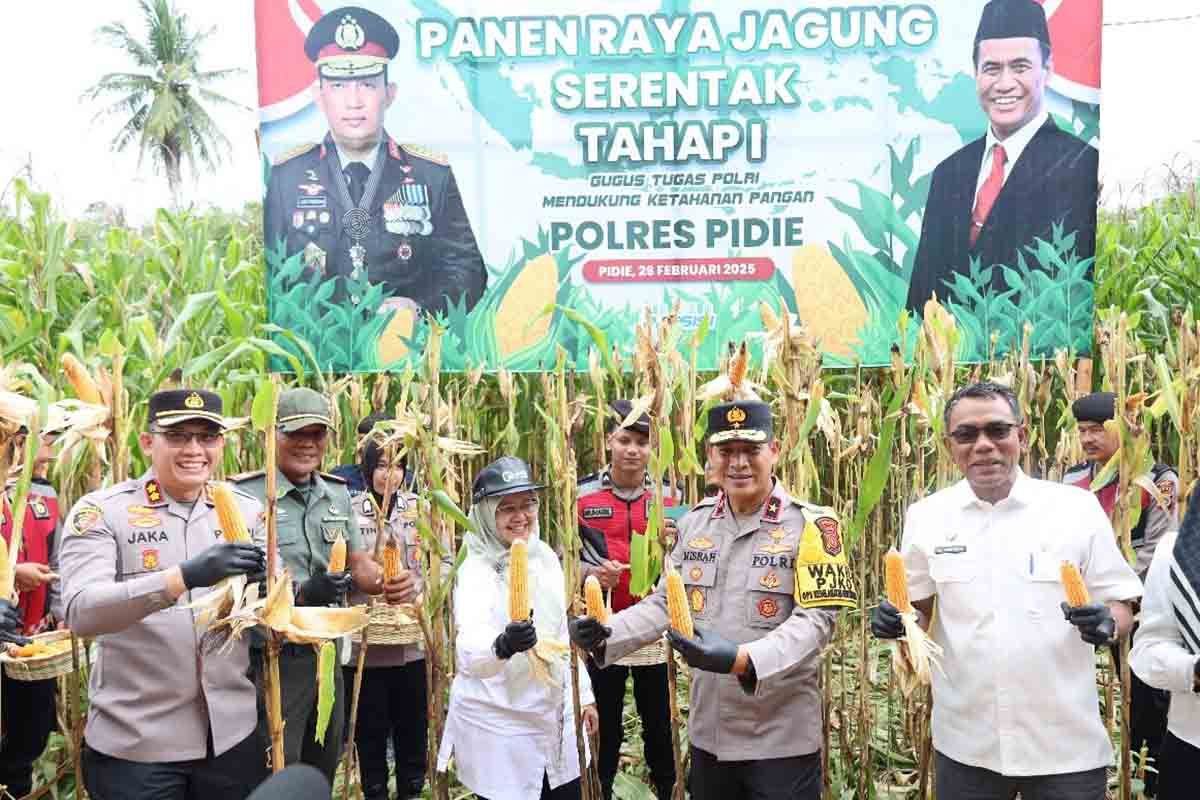 Polda Aceh panen jagung dukung ketahanan pangan