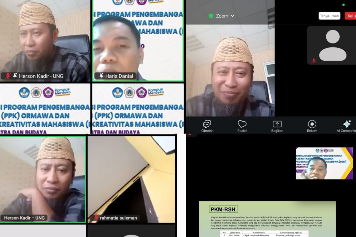 FSB UNG gelar sosialisasi Program PPK Ormawa dan PKM untuk mahasiswa