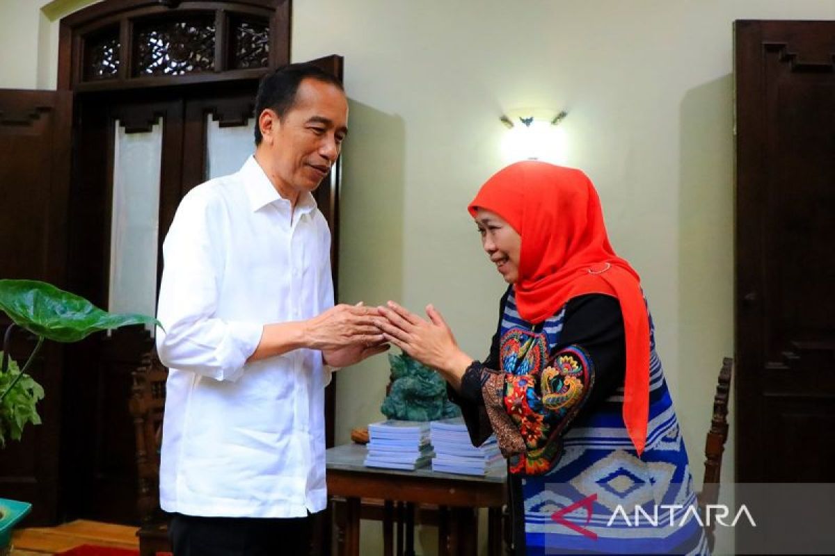 Khofifah-Emil bersilaturahmi kepada Presiden RI ke-7 Jokowi usai retret
