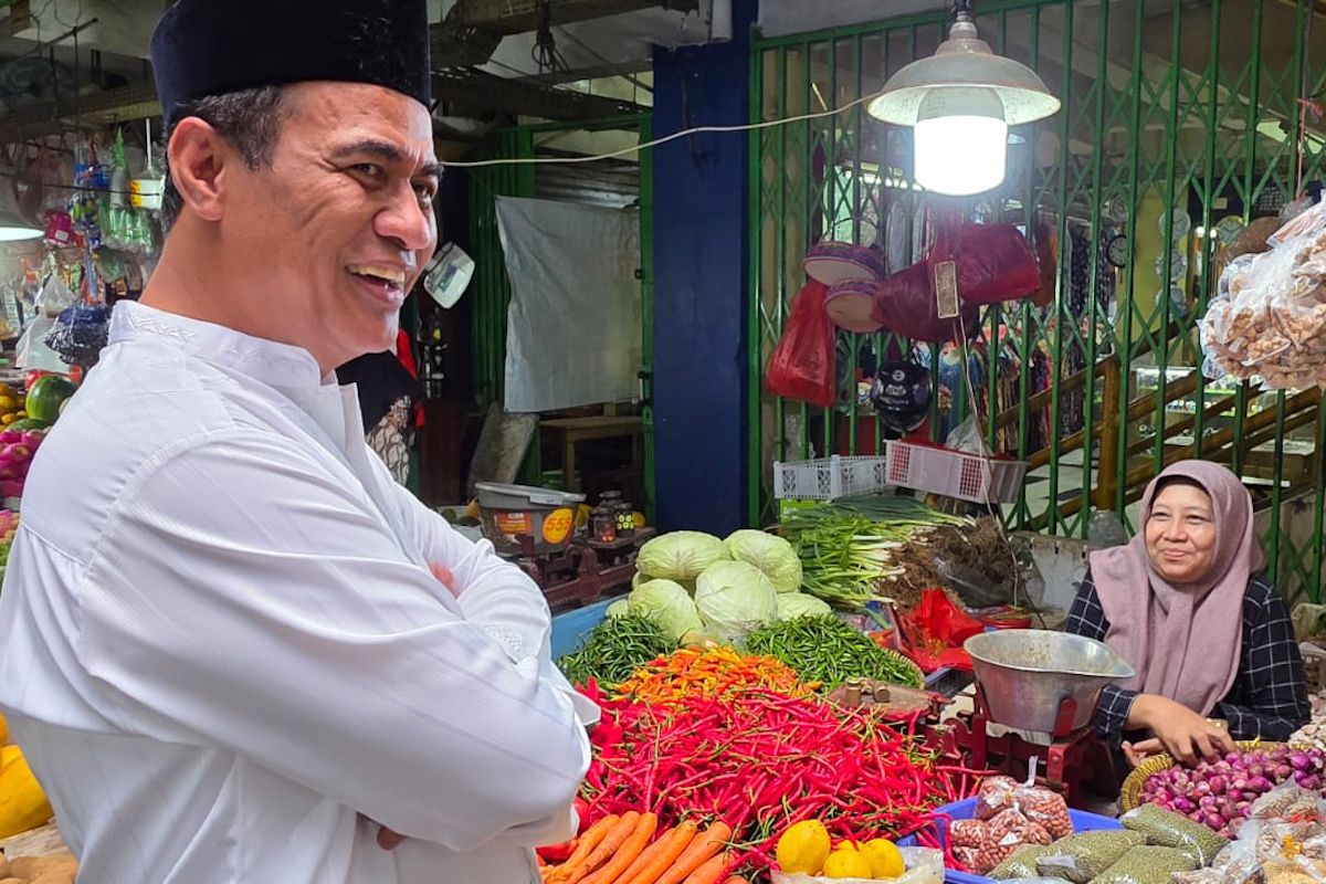 Mentan sidak pasar pastikan harga pangan stabil dan pasokan aman