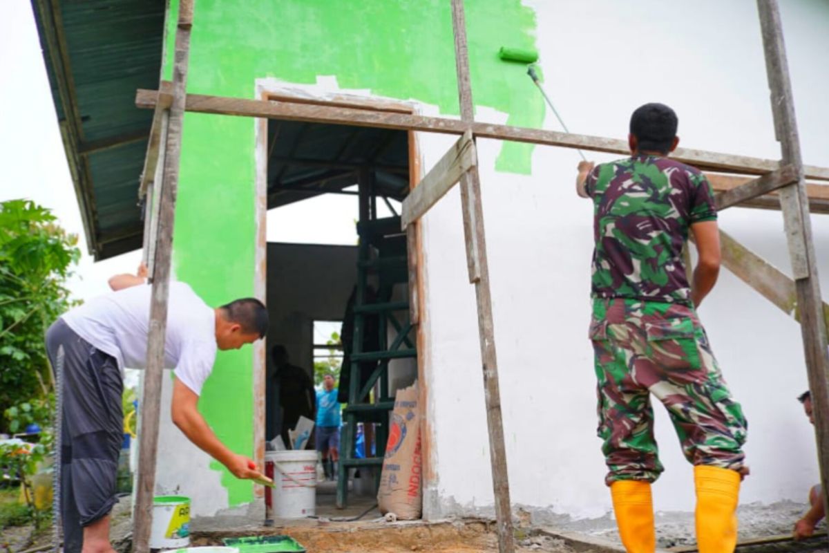 Rehab RTLH Upaya Satgas TMMD 123 di Tarakan Berikan Perlindungan Resiko Sosial