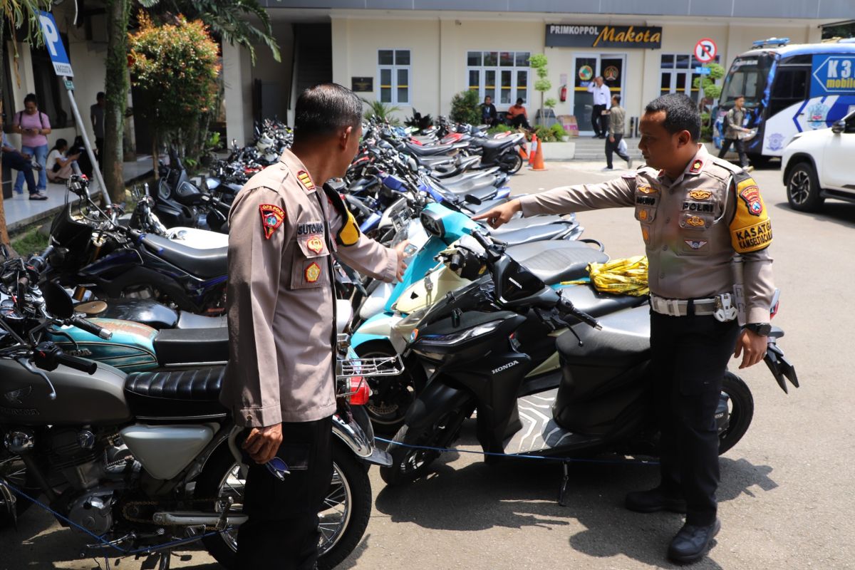 Terindikasi balap liar, Polresta Malang sita 130 kendaraan roda dua