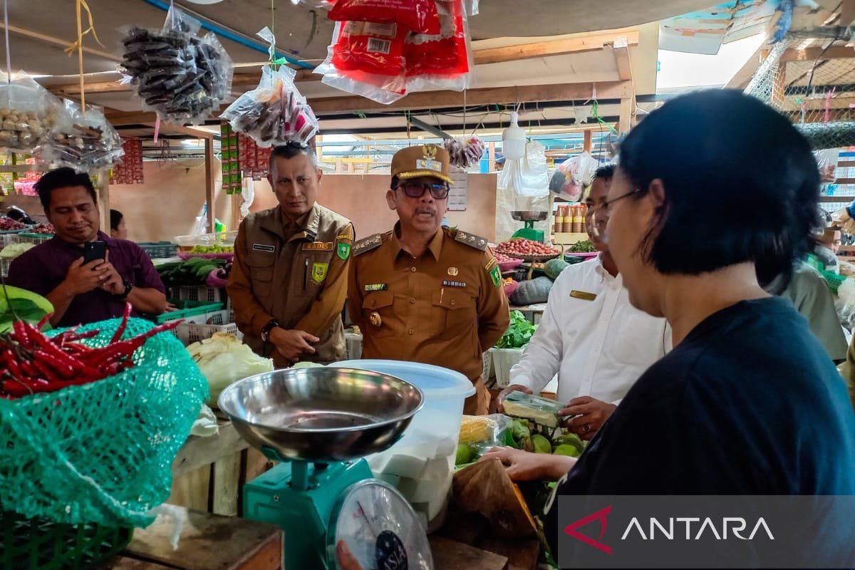 Pemkab Natuna sidak gudang Bulog dan pasar rakyat, pantau bahan pokok