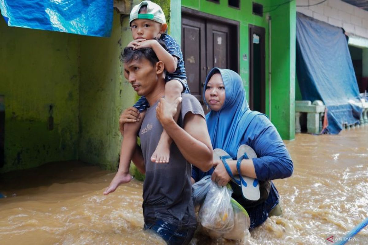 85 RT di Jakarta masih mengalami banjir pada Rabu pagi