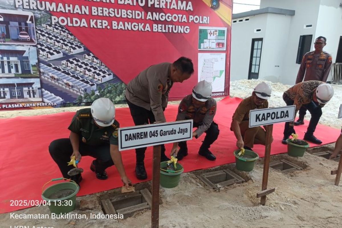 Polda Babel ground breaking perumahan subsidi untuk ratusan anggota
