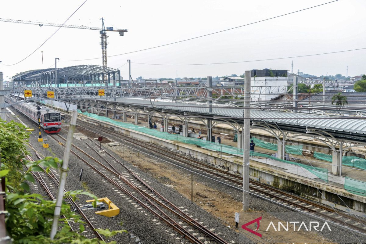 Stasiun Rangkas Progres pembangunan Stasiun Rangkasbitung Ultimate - ANTARA News Banten