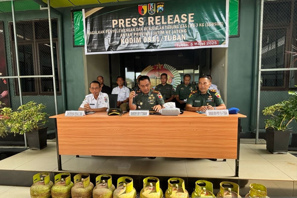 Kodim Tuban gagalkan dugaan penyelundupan LPG ke Jawa Tengah