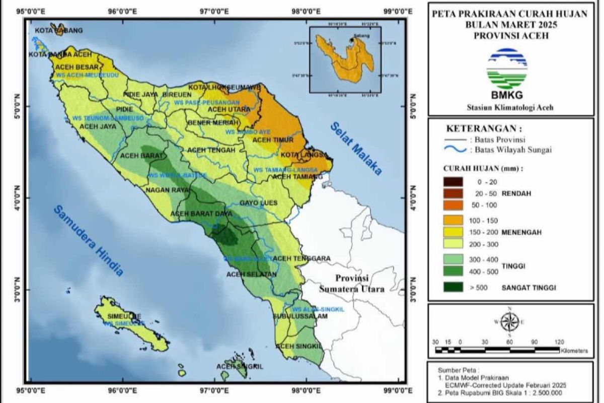 BMKG sebut sebagian wilayah Aceh sudah memasuki periode musim kemarau pertama