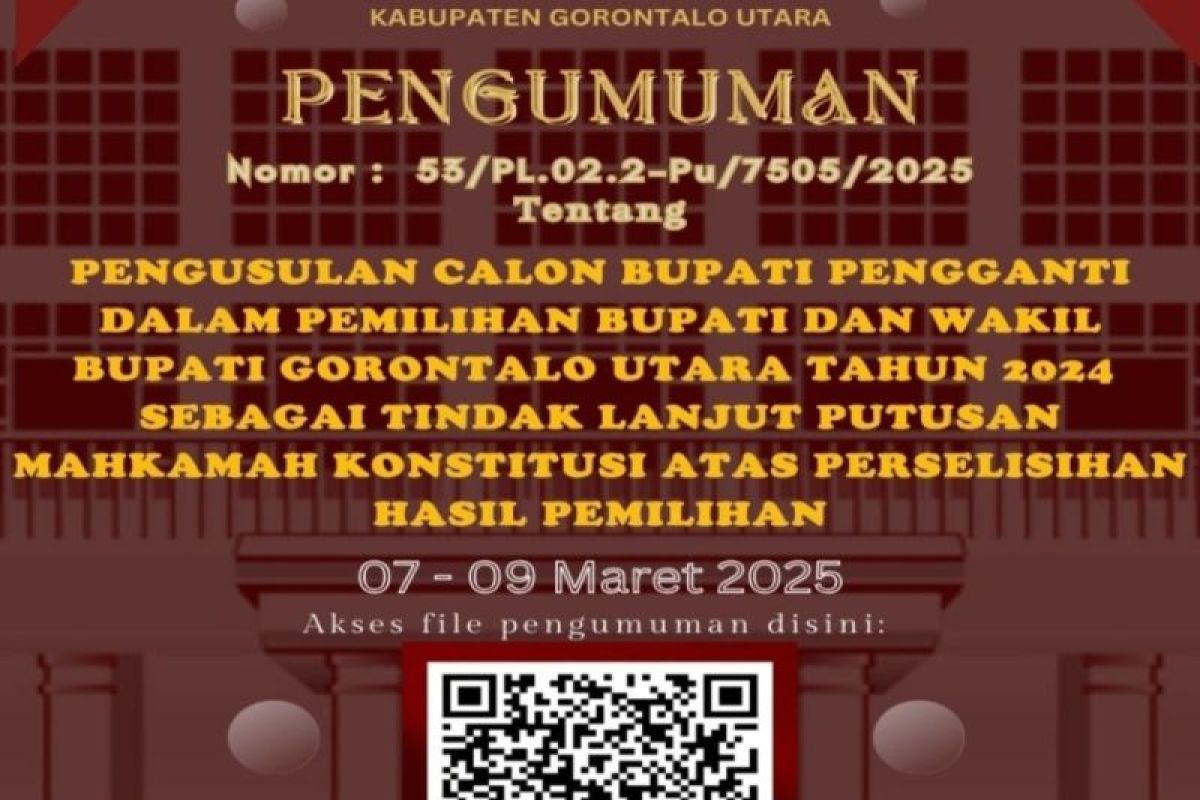 KPU Gorontalo Utara mulai melaksanakan tahapan PSU