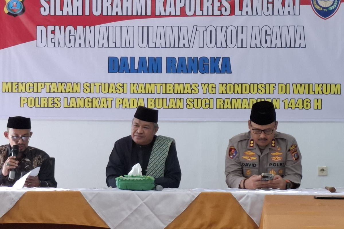 Kapolres silaturahmi Ramadhan ke MUI Langkat