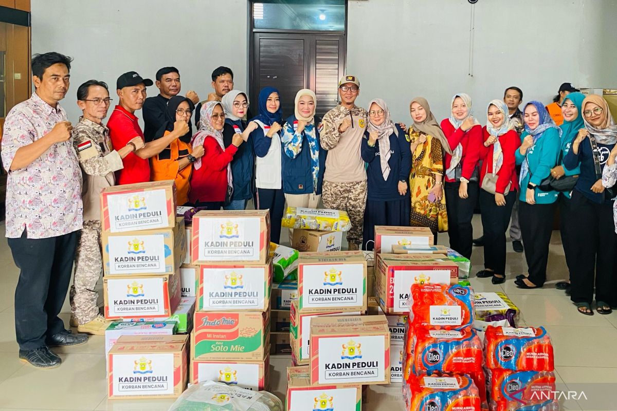 Kadin Kabupaten Bogor berikan sejumlah bantuan kepada korban bencana