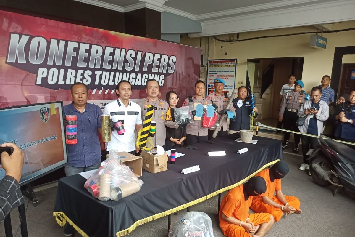 Polres Tulungagung ungkap empat kasus peredaran bahan peledak
