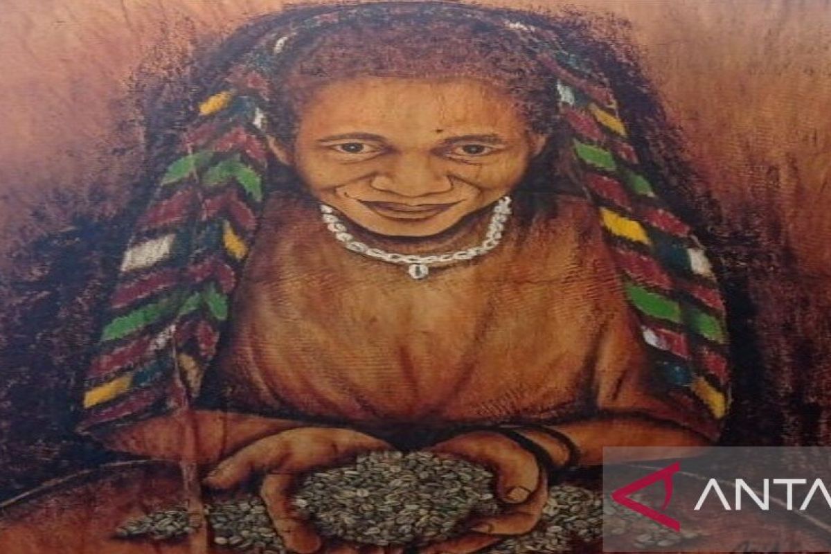 'Green gold' and tree bark combine in Papuan woman's coffee art