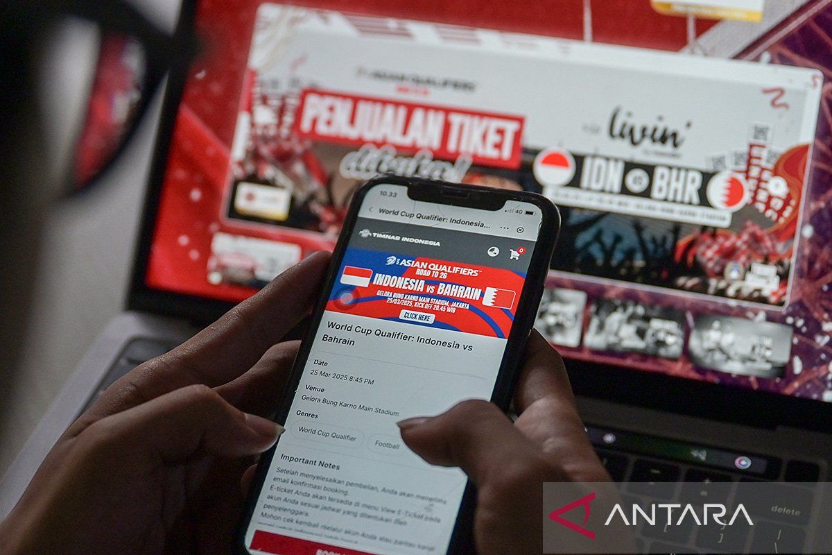 Tiket pertandingan Indonesia menjamu Bahrain terjual habis