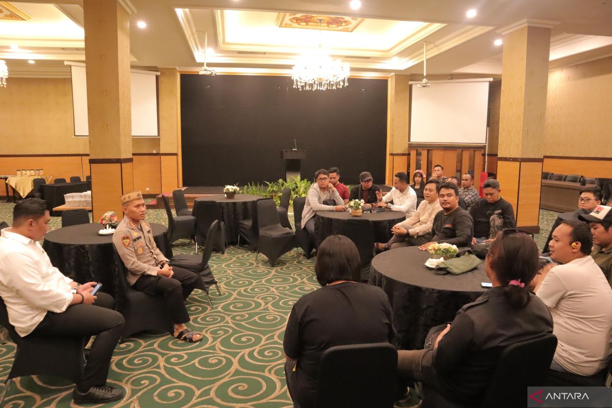 Kapolresta mengajak wartawan ciptakan situasi kondusif di Kota Gorontalo